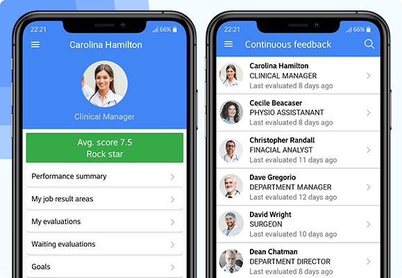 Employee real-time continuous feedback dashboard