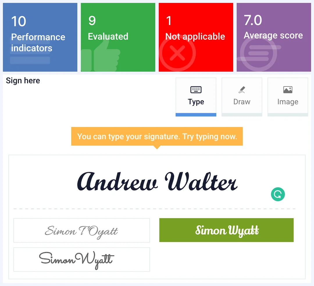 Invite people to sign