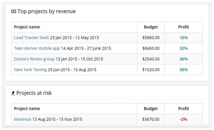 project by revenue