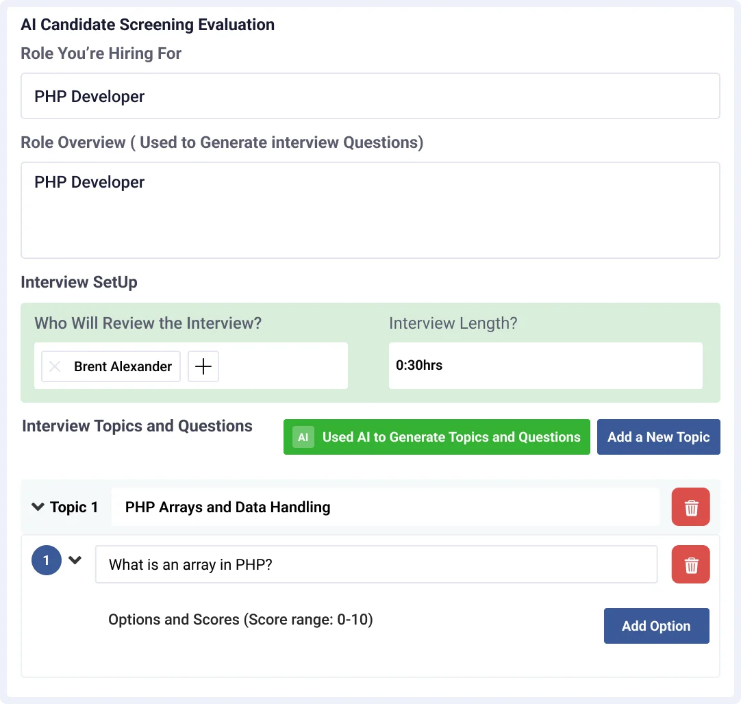 AI assisted hiring AI assisted hiring Convert job descriptions into skill and capability tests (1)