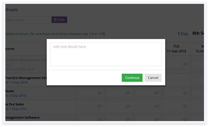 timesheet