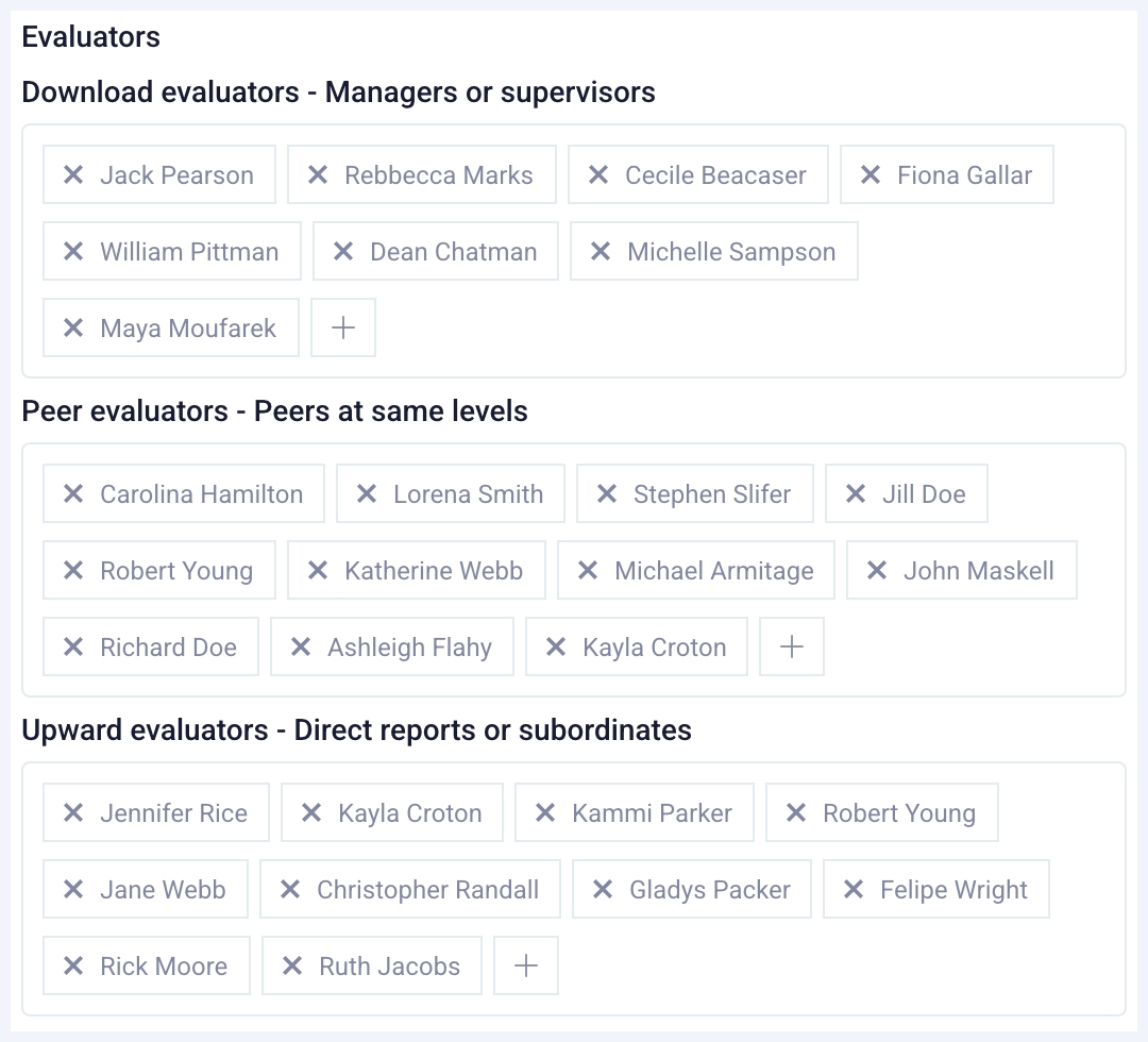 Configure evaluators using dedicated vaults