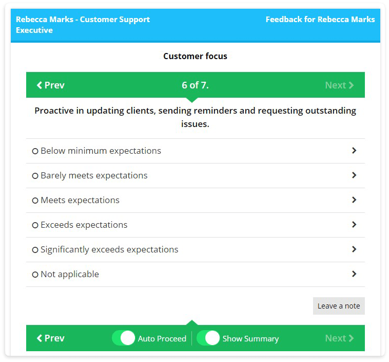 Employee performance management software - AssessTEAM