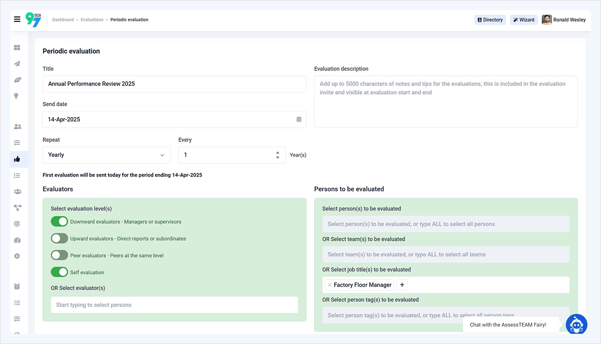 Periodic Evoluation - Assessteam