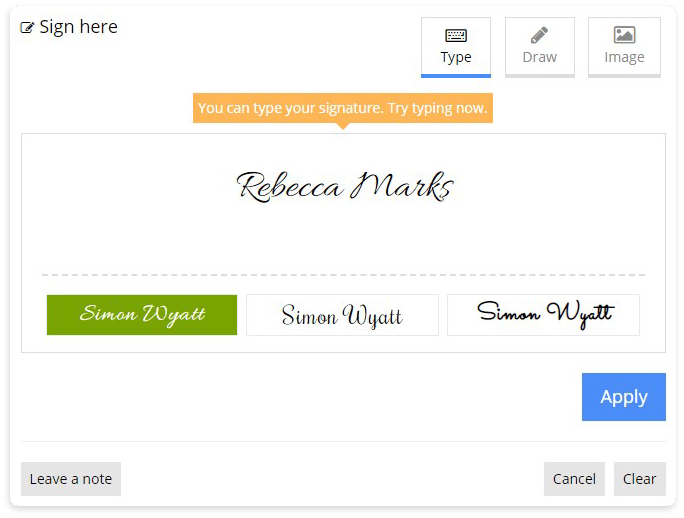 AssessTEAM Offers an easy signature module so evaluators can sign the evaluation